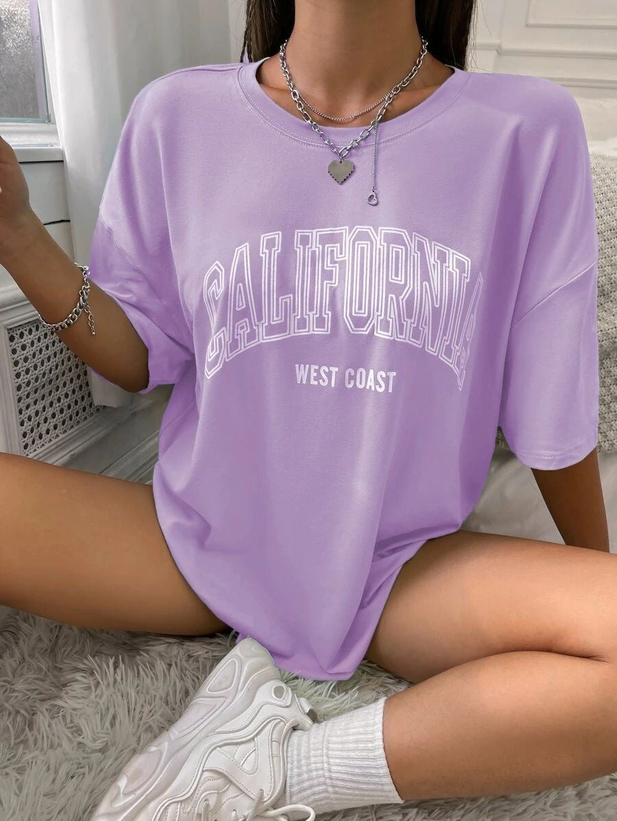 CAMISETA LARGA MUJER - CALIFORNIA