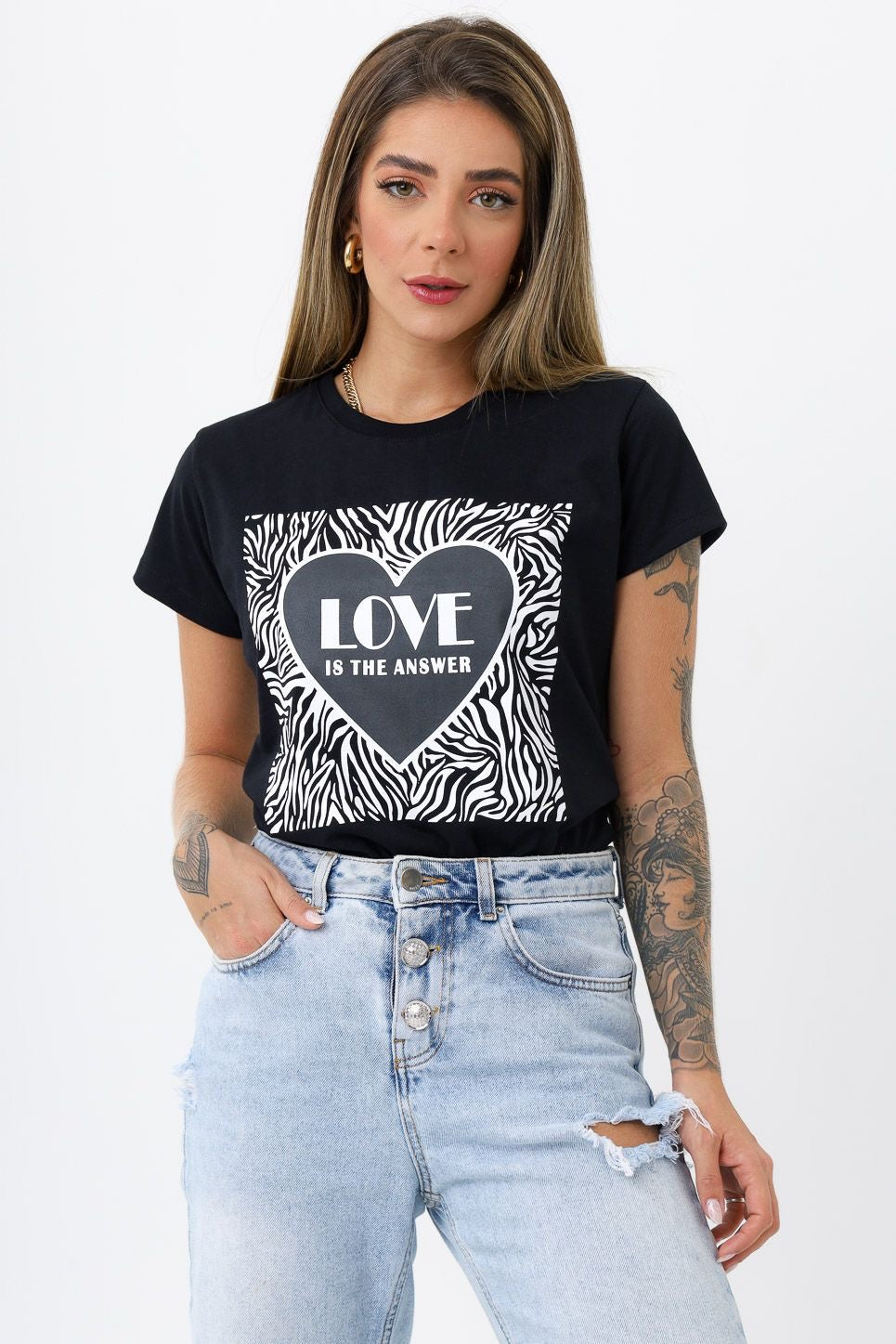 CAMISETA LARGA MUJER - LOVE