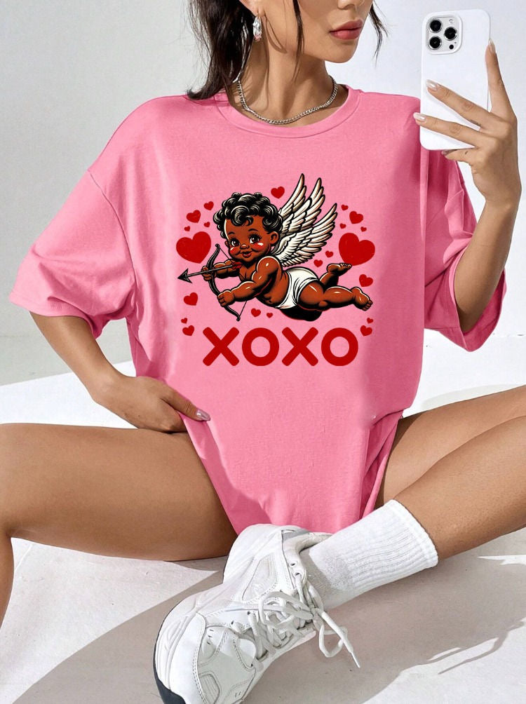 CAMISETA LARGA MUJER - XOXO