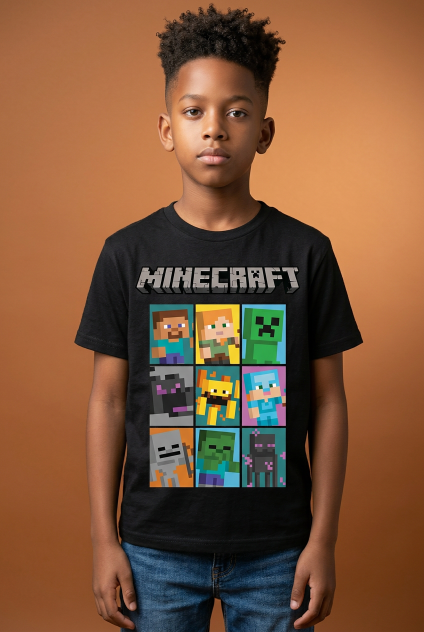 CAMISETA MANGA CORTA - MINECRAFT
