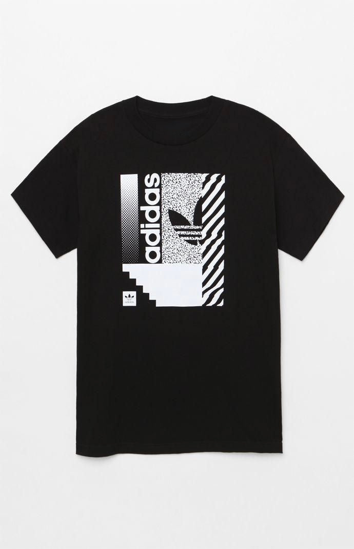 Camiseta Adidas Grafico Monocromatico Negra Hombre - Manga Corta Algodón