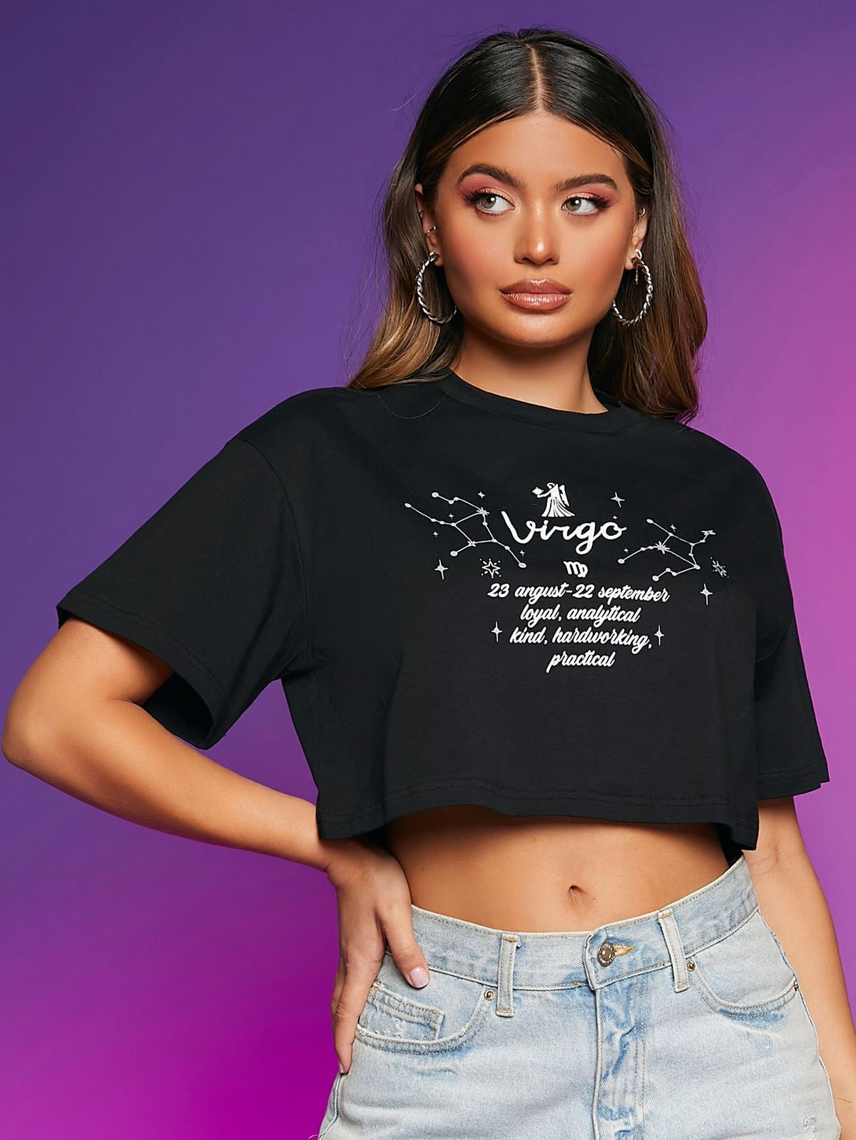 CAMISETA CORTA MUJER -
VIRGO