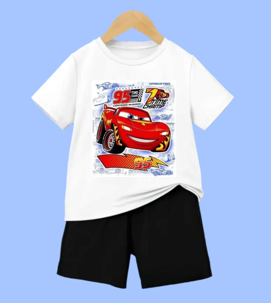 CONJUNTO CAMISETA+PANTALONETA RAYÓ MCQUEEN