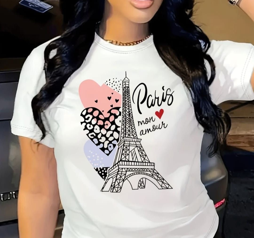 CAMISETA LARGA MUJER - PARIS