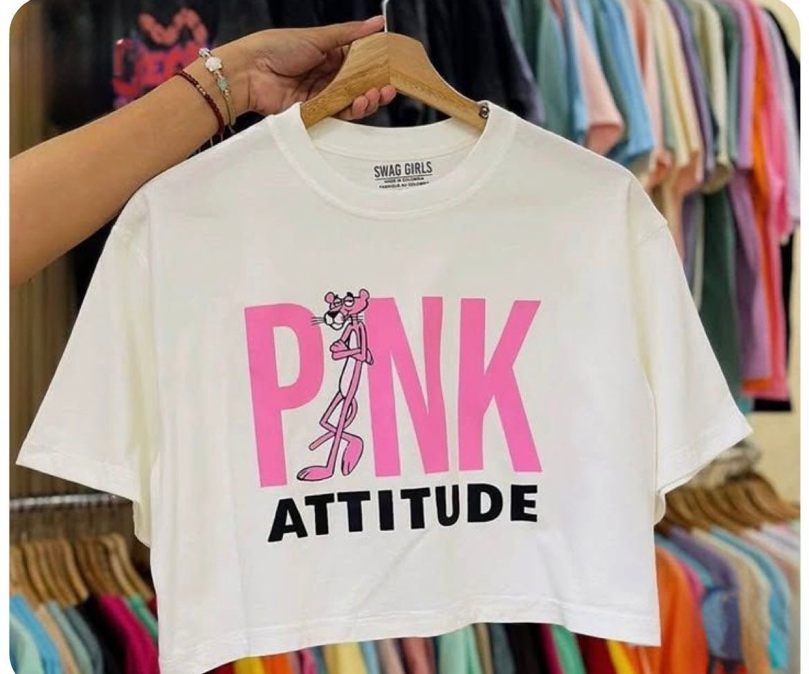 CAMISETA CORTA MUJER - PINK