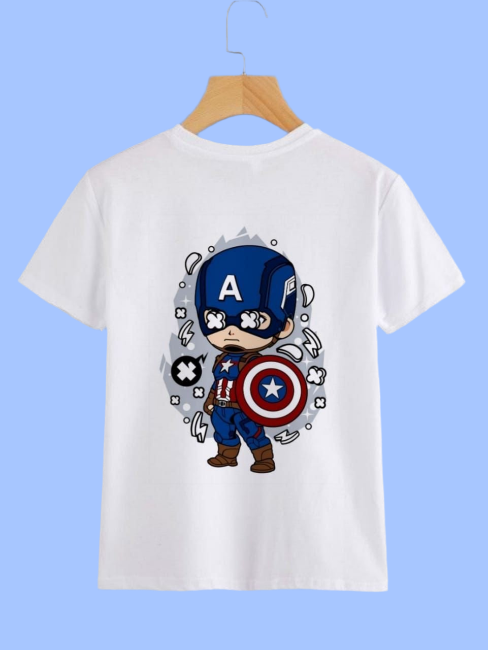 CAMISETA MANGA CORTA - CAPITÁN AMERICA