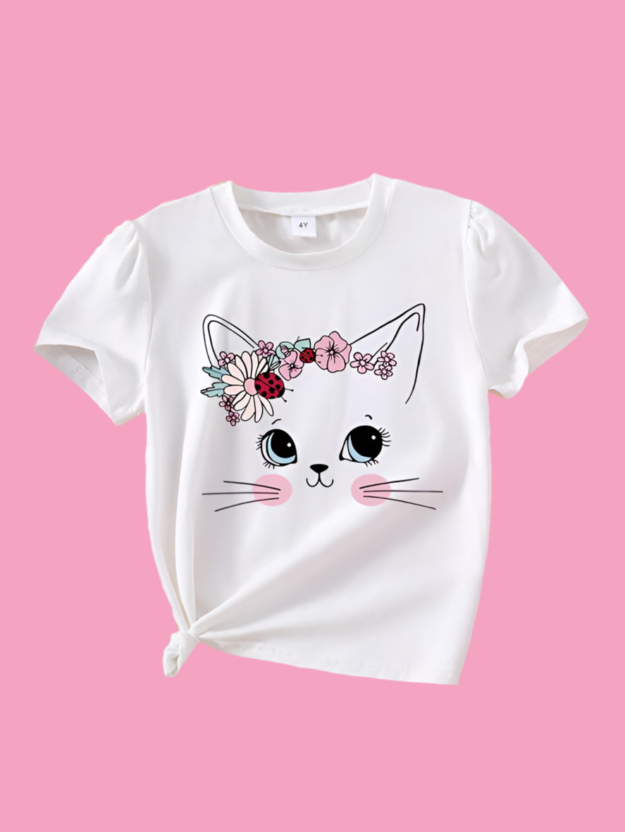 CAMISETA MANGA CORTA - GATITA