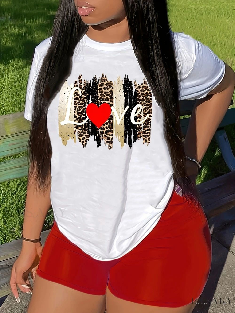 CAMISETA LARGA MUJER - LOVE