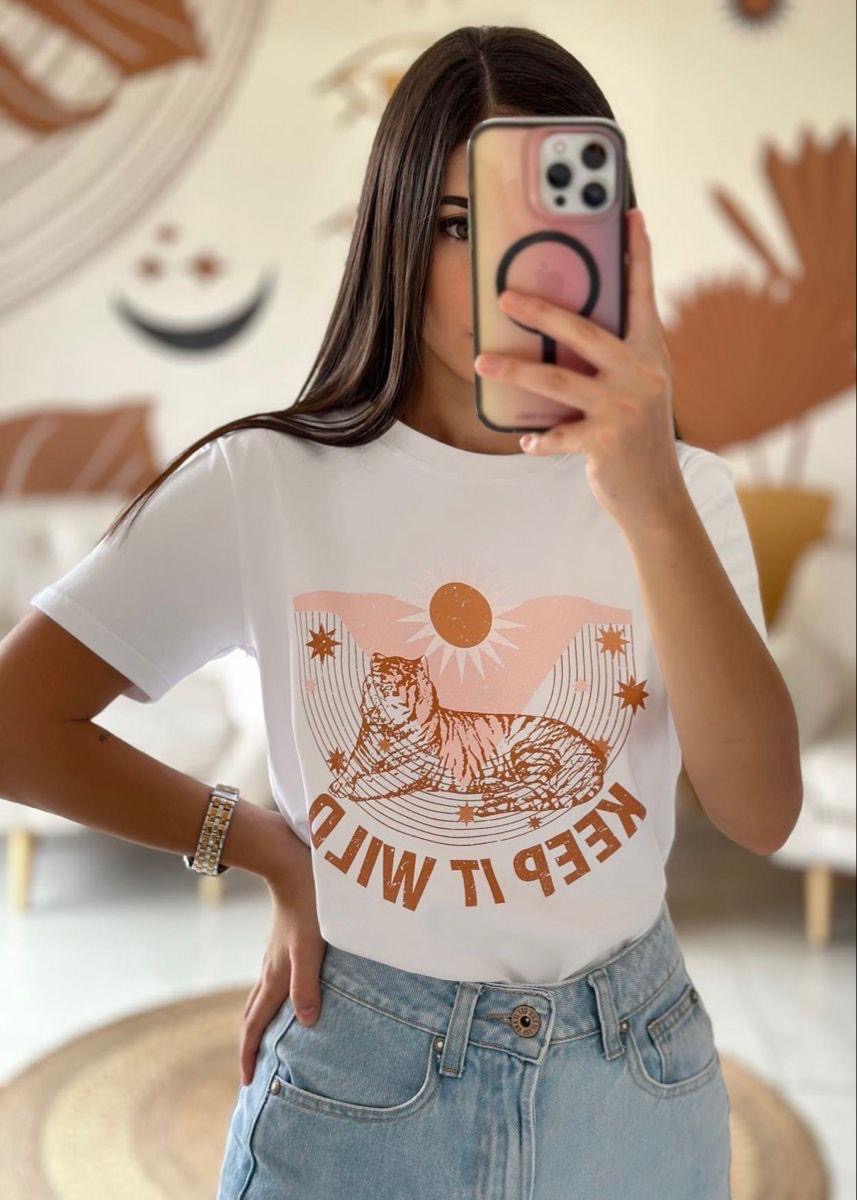 CAMISETA LARGA MUJER - KEEP IT WILD