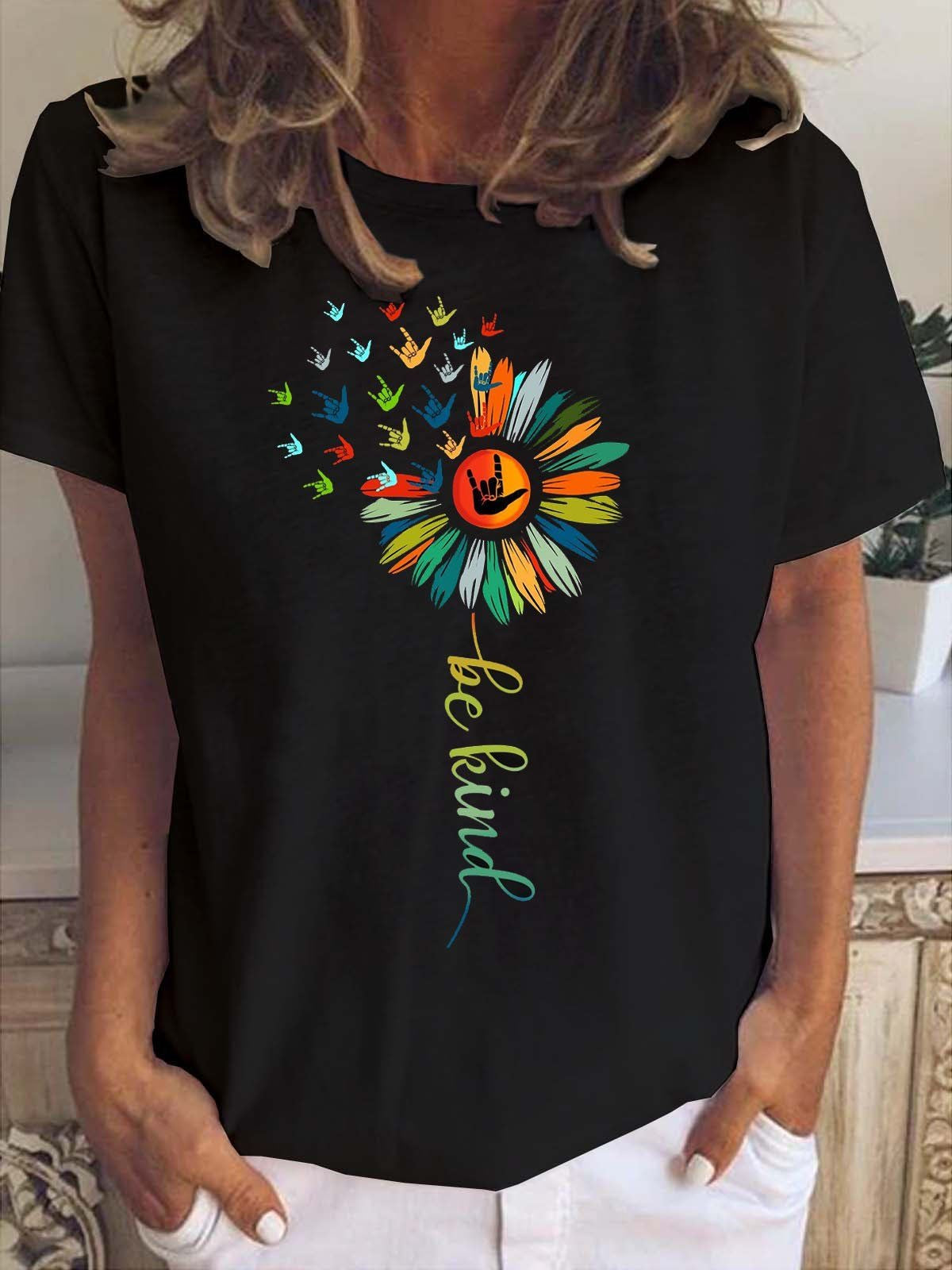 CAMISETA LARGA MUJER - BE KIND