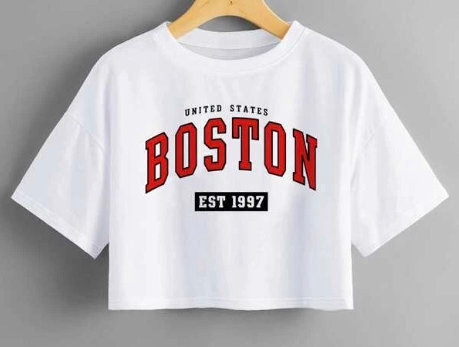 CAMISETA CORTA MUJER -
BOSTON