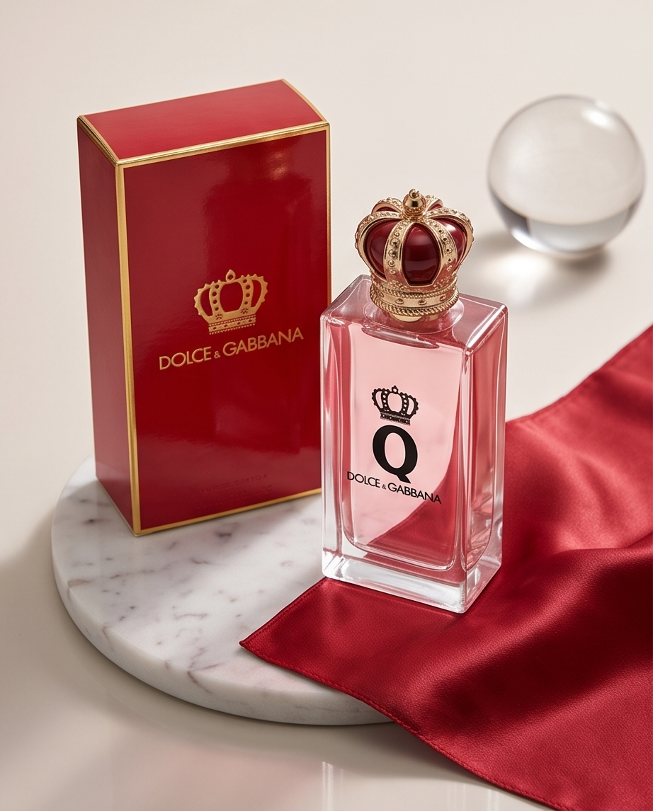 Dolce & Gabbana Q sobre bandeja dorada