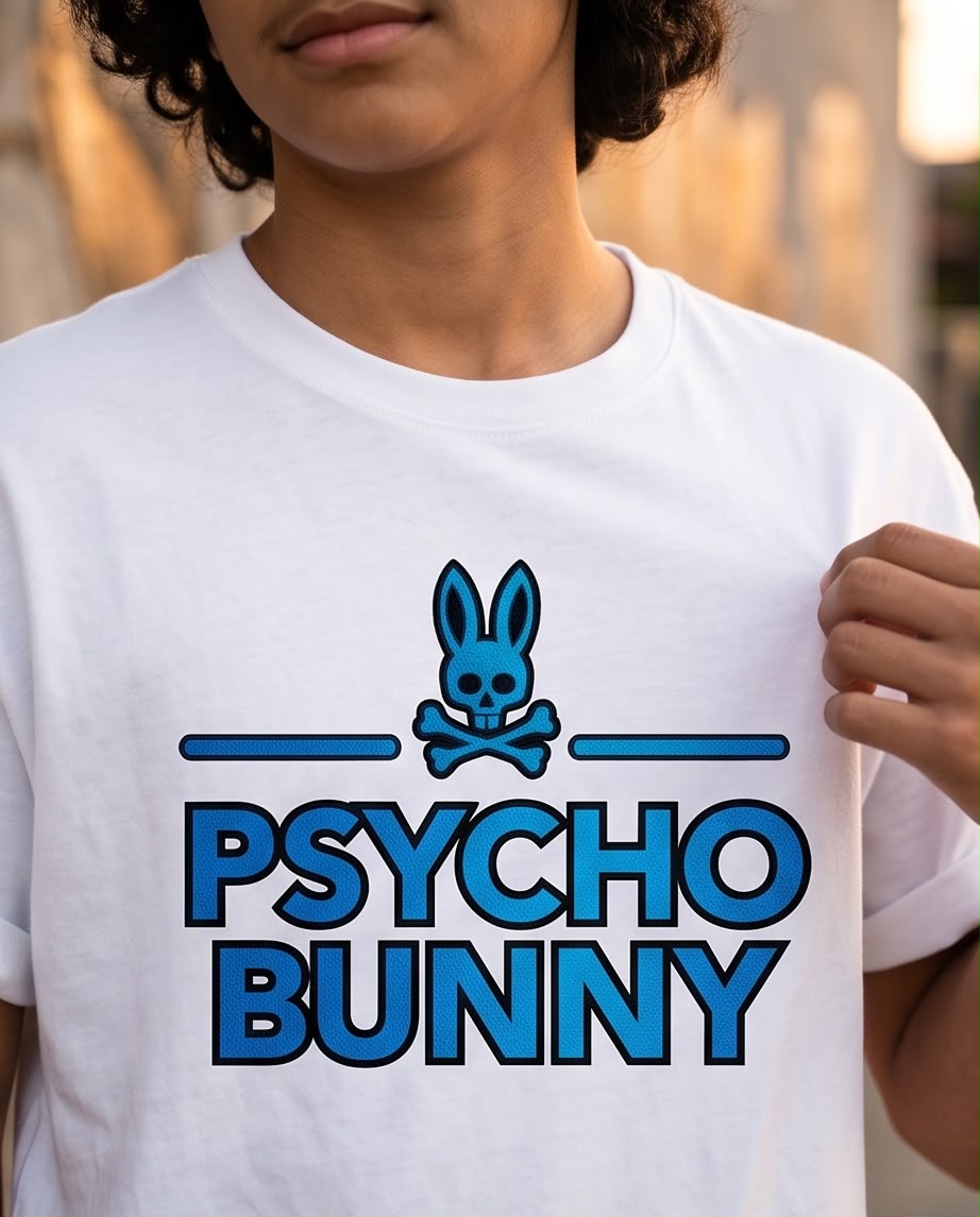 Camiseta Psycho Bunny Niños Skull Bunny Bold Azul Blanca - Lifestyle luces festivas ladrillo