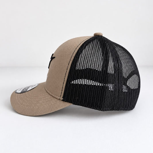INFANTIL Gorra Alpinestars Beige con Malla Negra