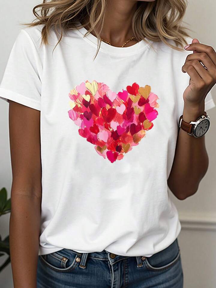 CAMISETA LARGA MUJER - CORAZÓN