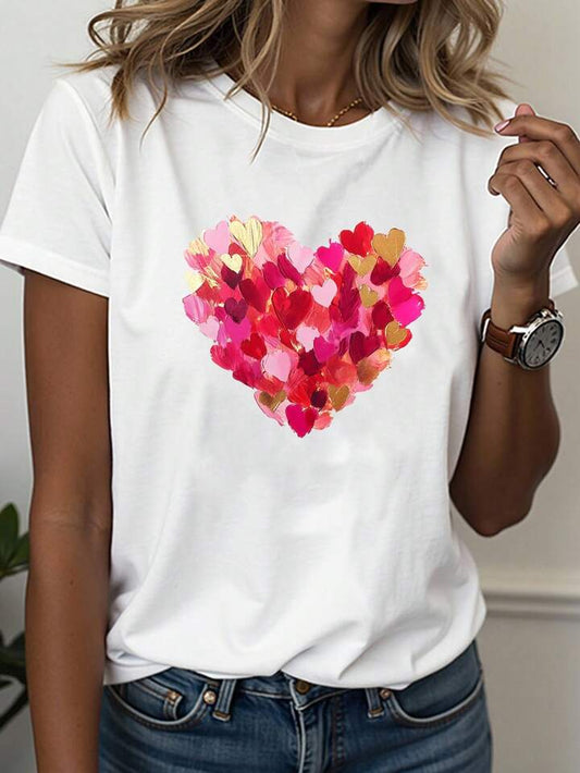 CAMISETA LARGA MUJER - CORAZÓN