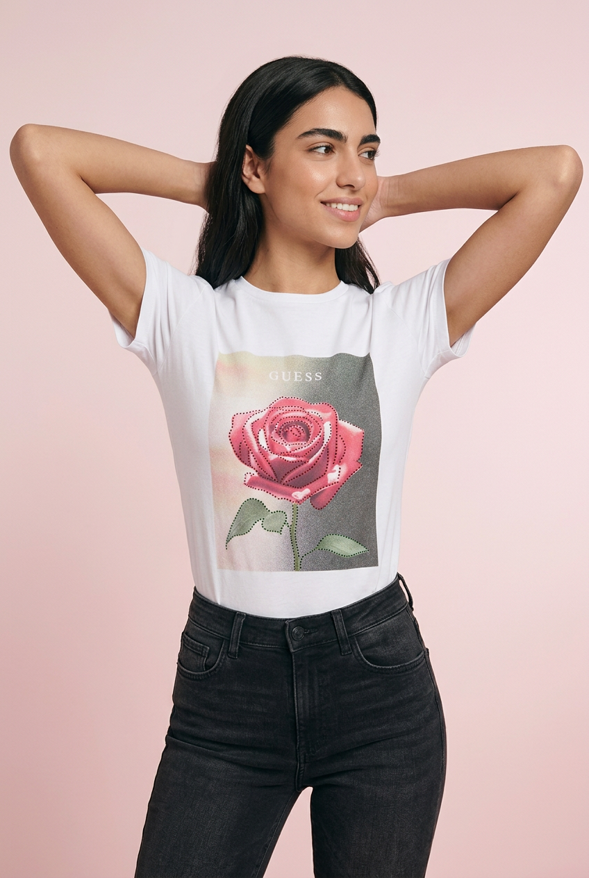 CAMISETA LARGA MUJER - GUESS
