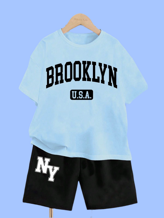 CONJUNTO CAMISETA+PANTALONETA BROOKLYN
