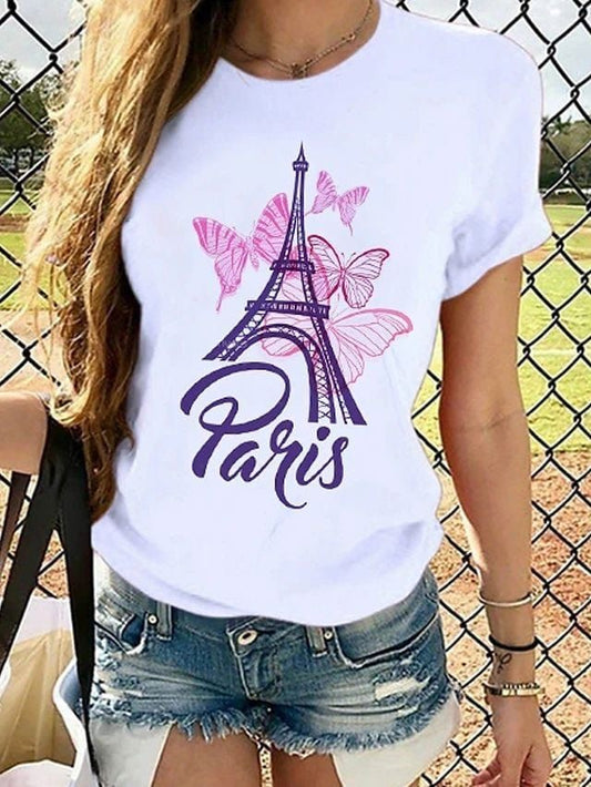 CAMISETA LARGA MUJER - PARIS