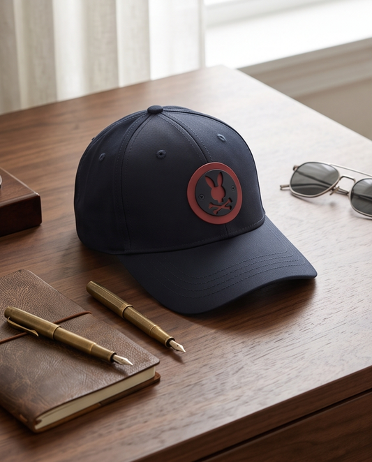 Gorra Psycho Bunny Medallion Azul Marino