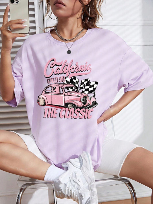 CAMISETA LARGA MUJER - CALIFORNIA