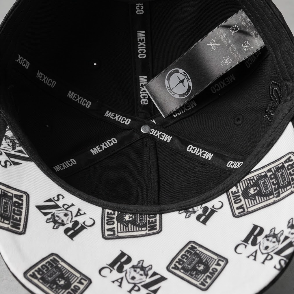 Gorra RZ Caps La Oveja Negra Negro Cristales