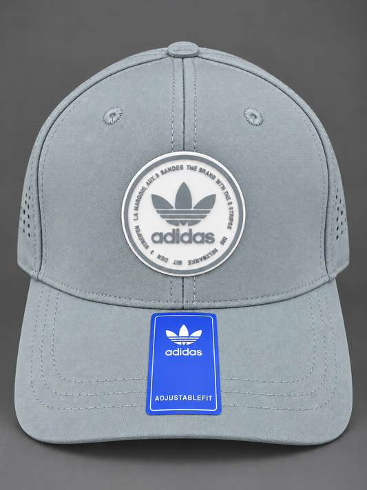 Gorra Adidas Trefoil Circular Azul Claro Perforada