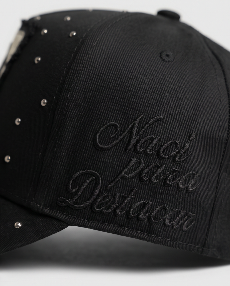 Gorra RZ Caps La Oveja Negra Negro Cristales