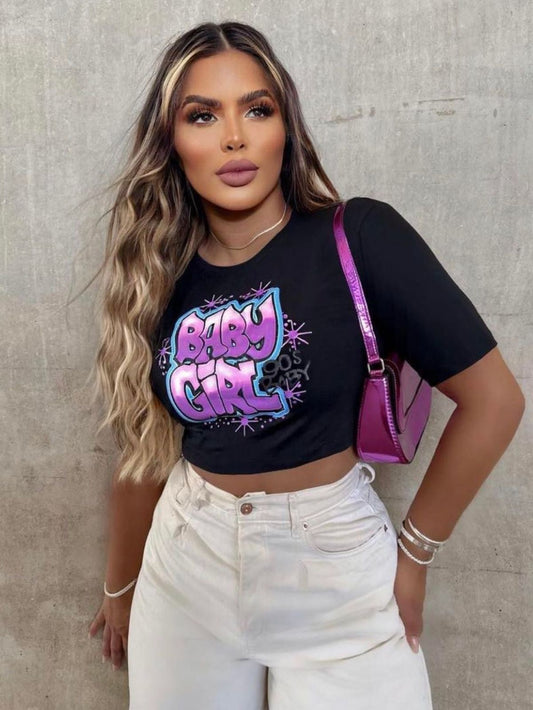 CAMISETA CORTA MUJER -
 BABY GIRL