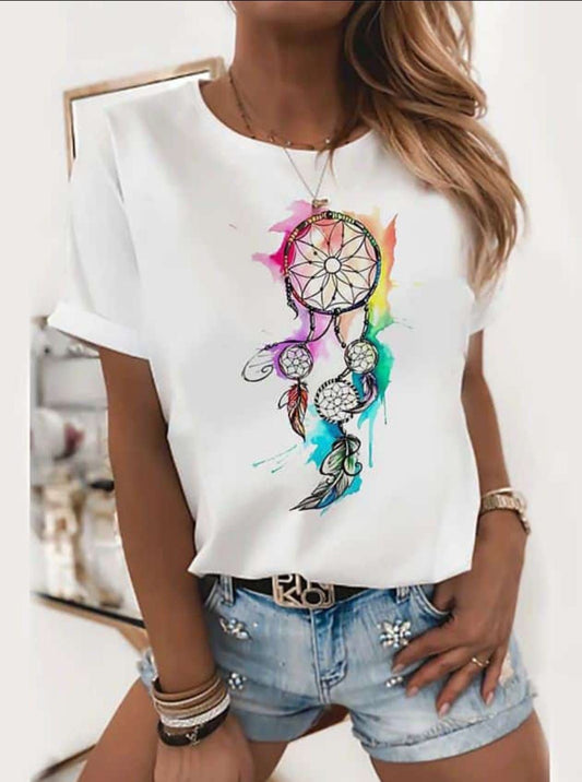 CAMISETA LARGA MUJER - ATRAPA SUEÑOS