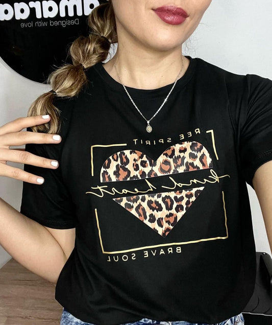 CAMISETA LARGA MUJER - CORAZÓN