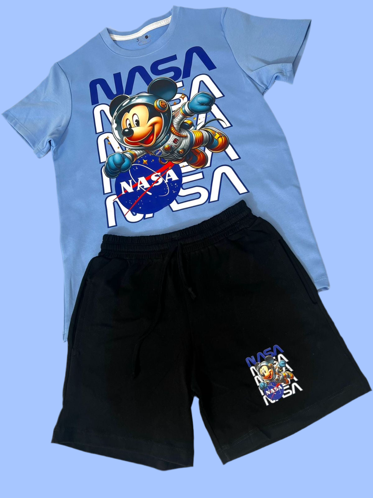 CONJUNTO CAMISETA+PANTALONETA NASA MICKEY MOUSE