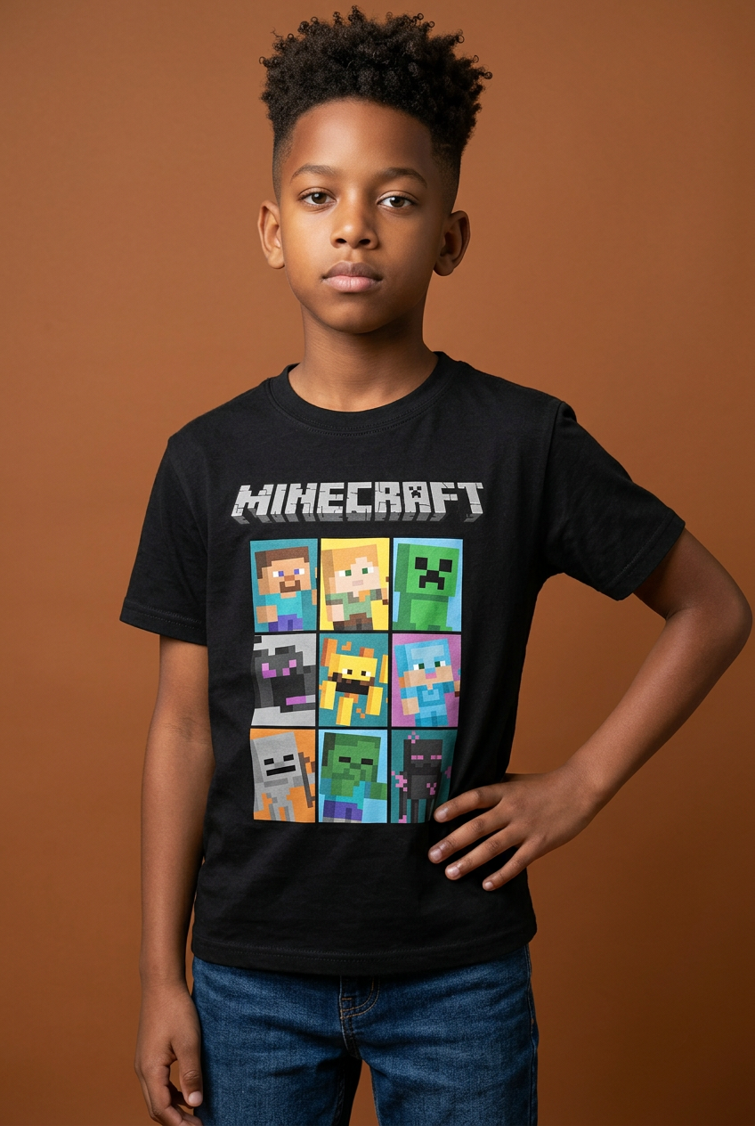 CAMISETA MANGA CORTA - MINECRAFT