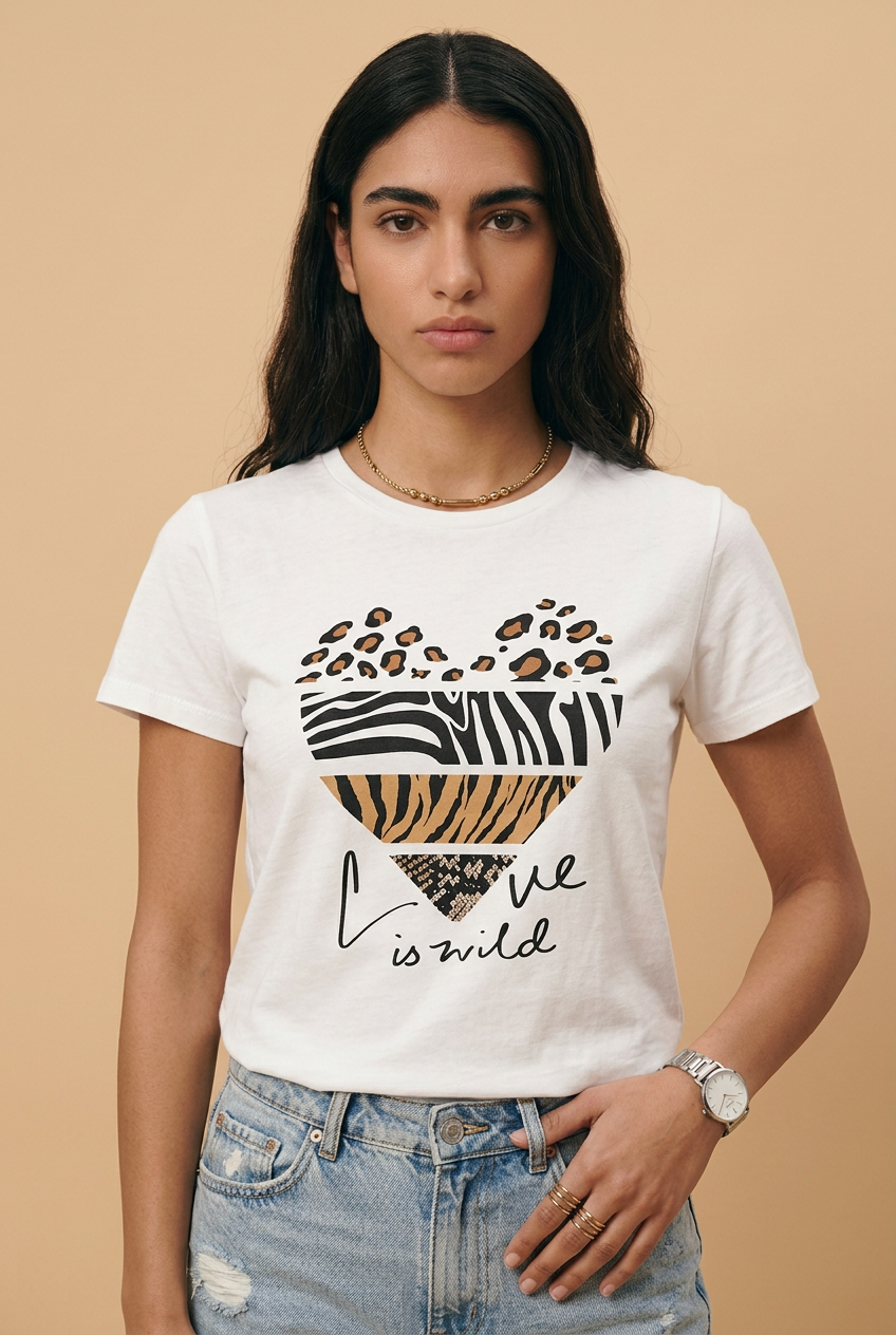 CAMISETA LARGA MUJER - LOVE