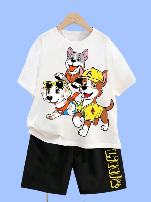 CONJUNTO CAMISETA+PANTALONETA PAW PATROL