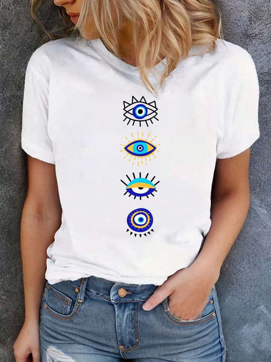 CAMISETA LARGA MUJER - OJO TURCO