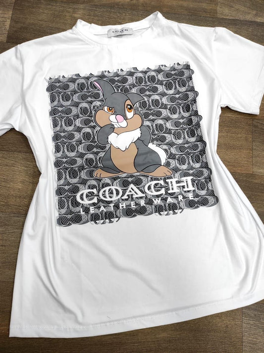 CAMISETA LARGA MUJER - COACH