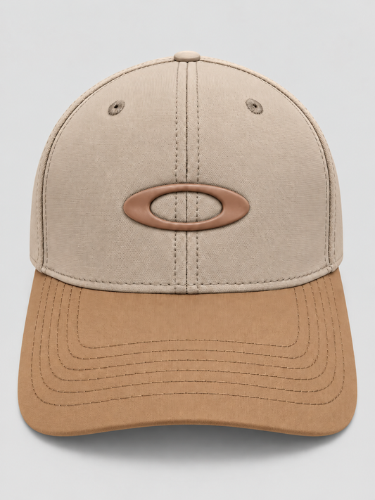 Gorra Oakley Beige con Visera Camel