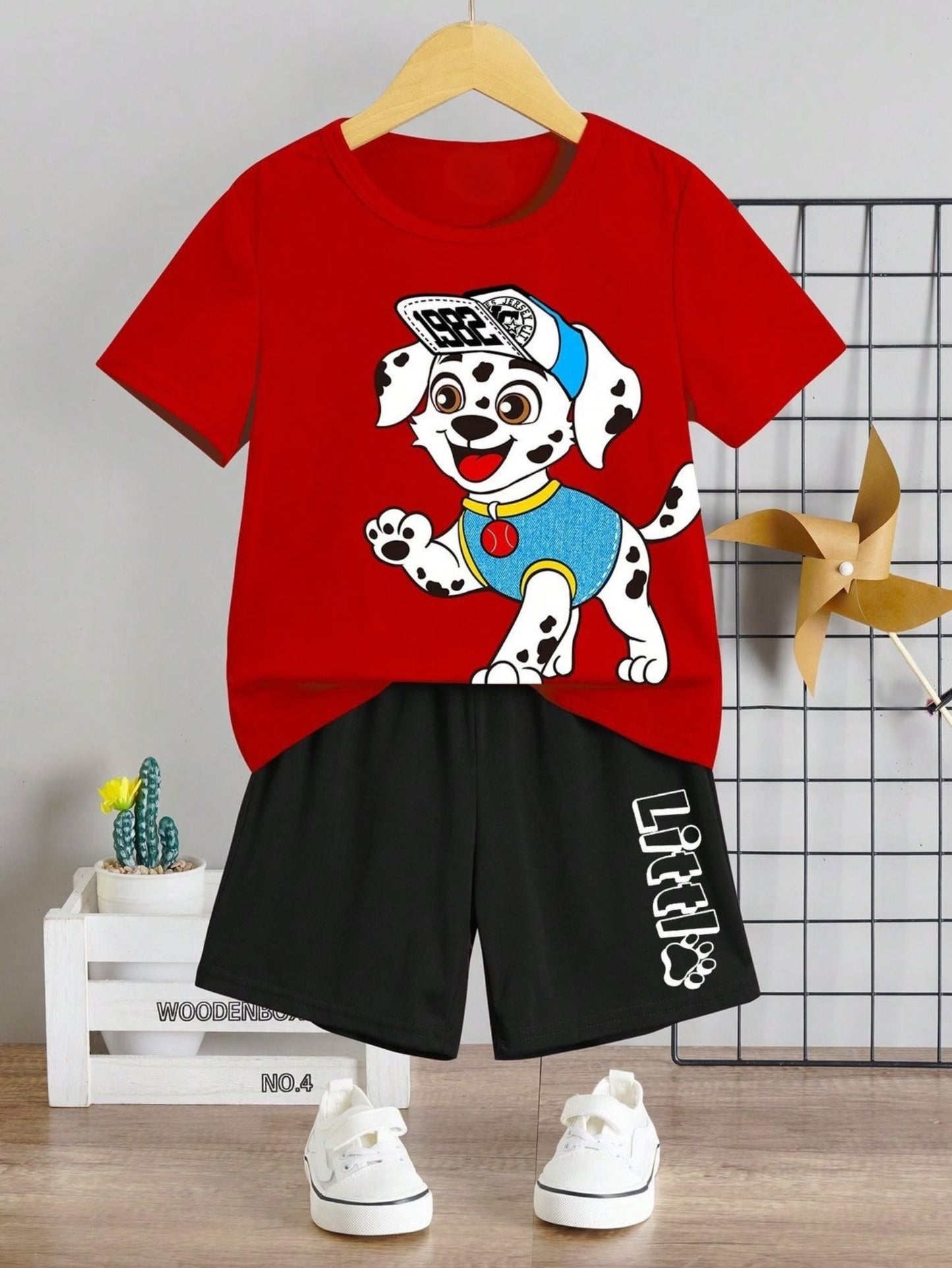 CONJUNTO CAMISETA+PANTALONETA PAW PATROL