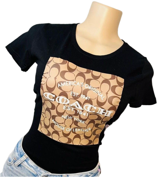 CAMISETA LARGA MUJER - COACH CAFE