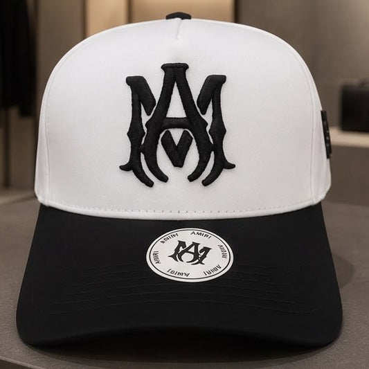 Gorra Amiri Logo - Structured Poliéster Bordado Alto Relieve Ajustable