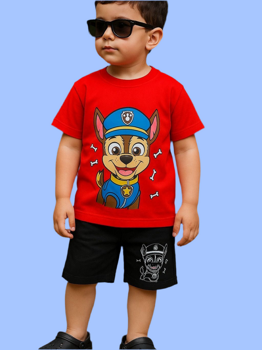 CONJUNTO CAMISETA+PANTALONETA PAW PATROL