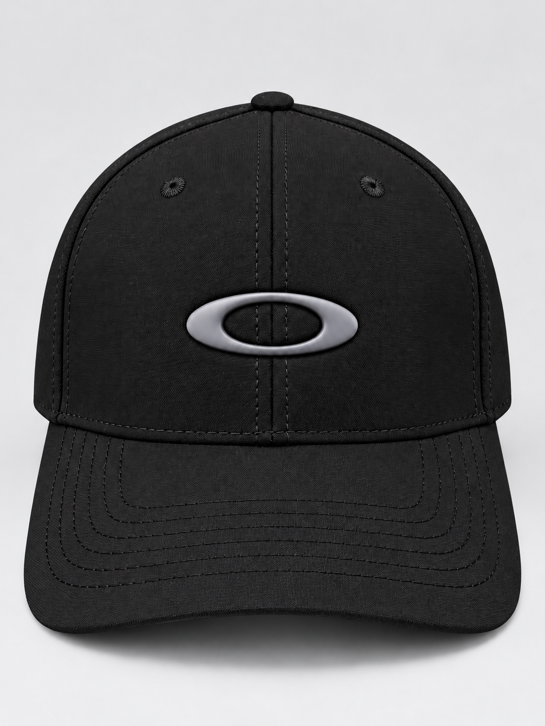 Gorra Oakley Negra con Logo Ovalado