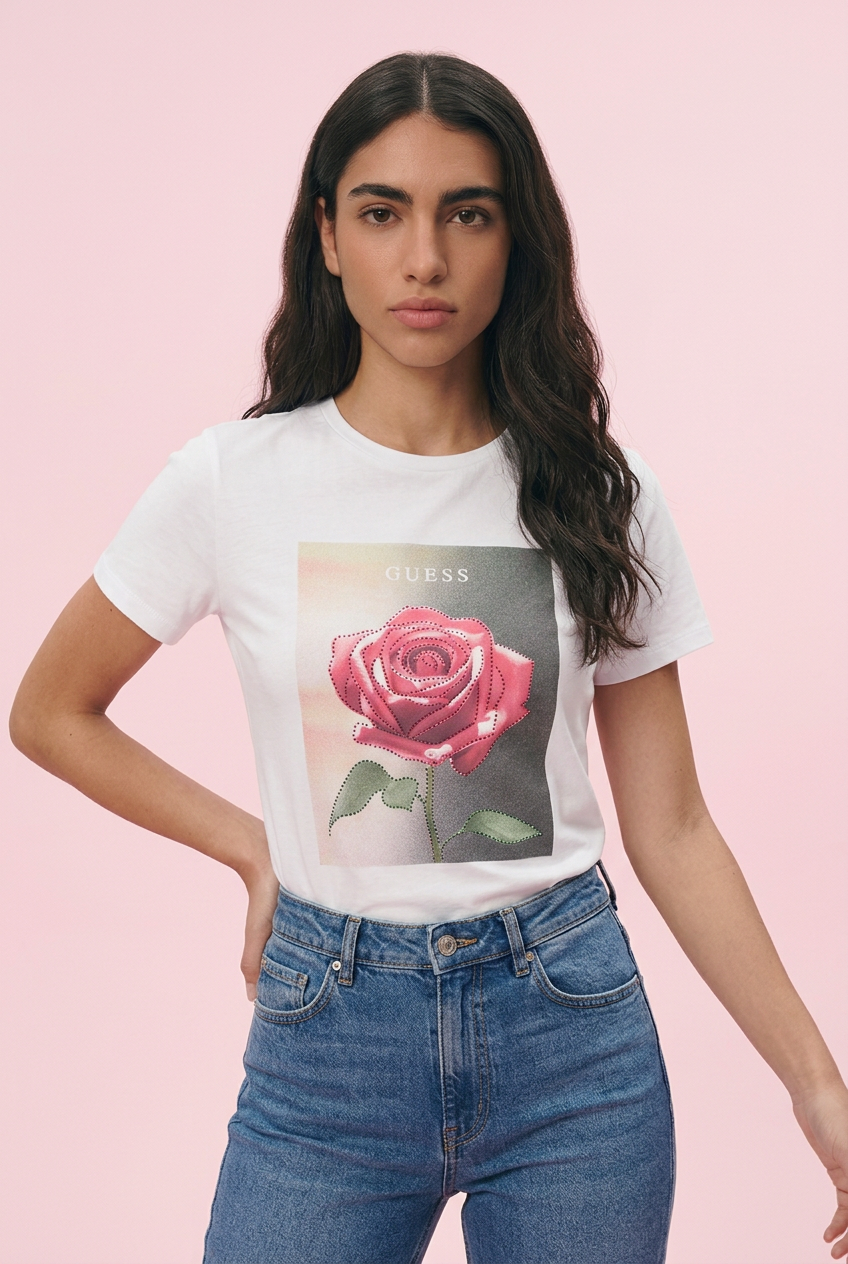 CAMISETA LARGA MUJER - GUESS