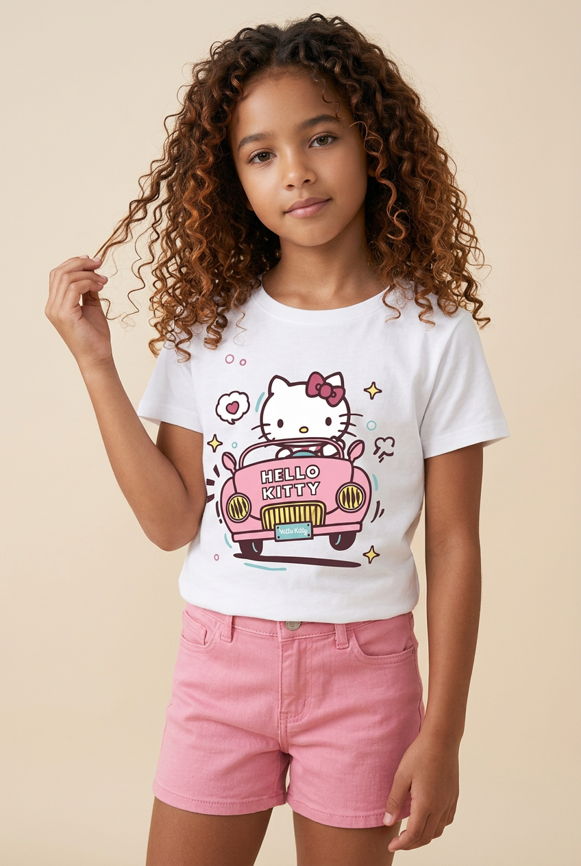 CAMISETA MANGA CORTA - HELLO KITTY