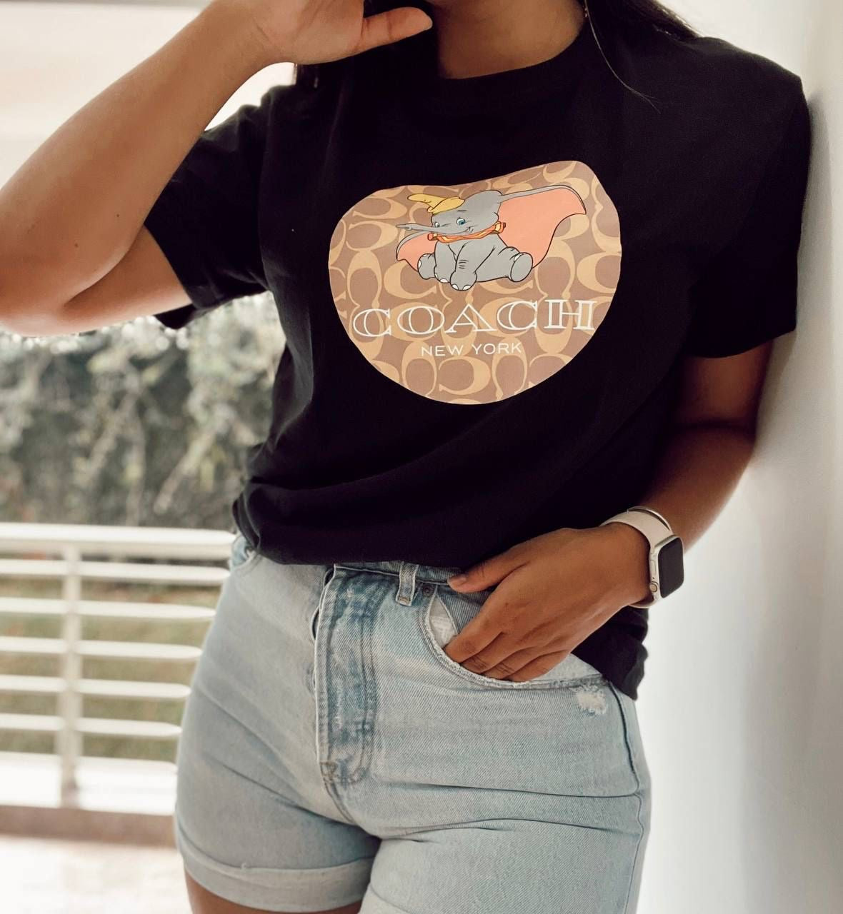 CAMISETA LARGA MUJER - COACH