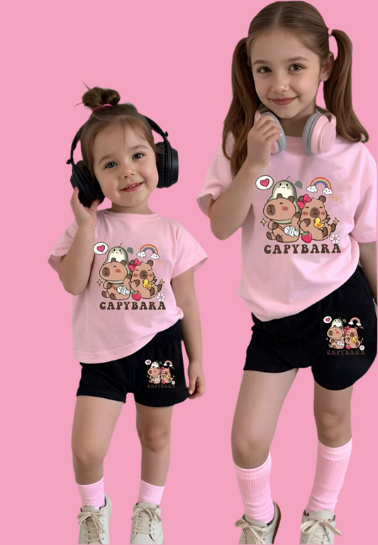 CONJUNTO CAMISETA+PANTALONETA CAPYBARA