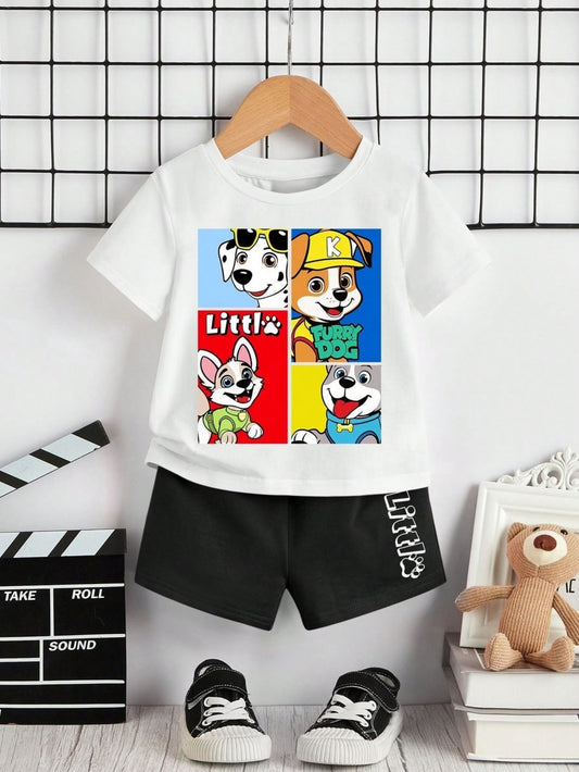 CONJUNTO CAMISETA+PANTALONETA PAW PATROL