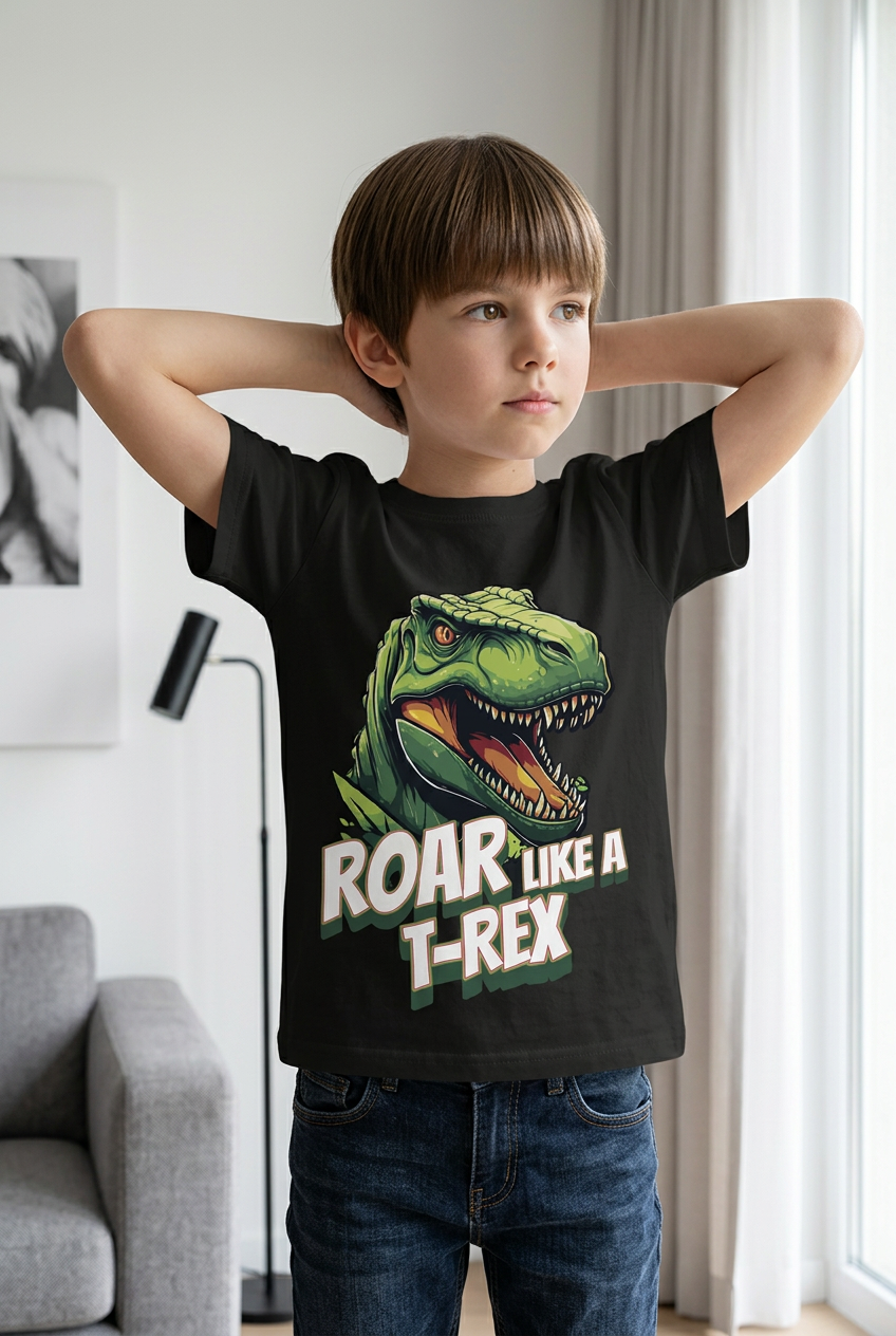 CAMISETA MANGA CORTA - DINOSAURIO T-REX