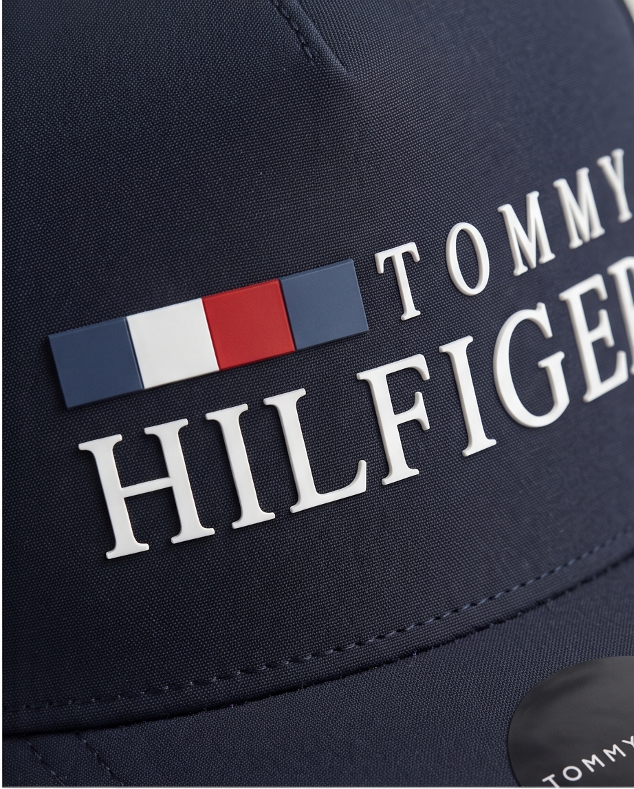 Gorra Tommy Hilfiger Logo - Structured Poliéster Estampado Alto Relieve Ajustable
